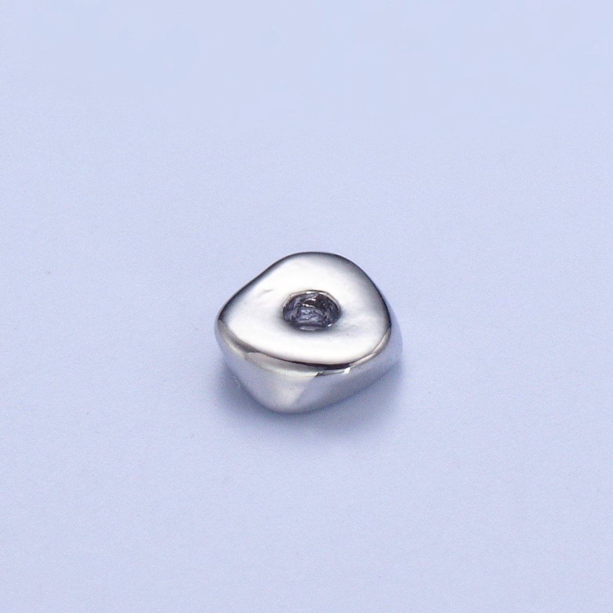 Pieces Pack 4mm Triangle Twist Geometric Spacer Beads Jewelry Component in Gold & Silver B-107 B-109