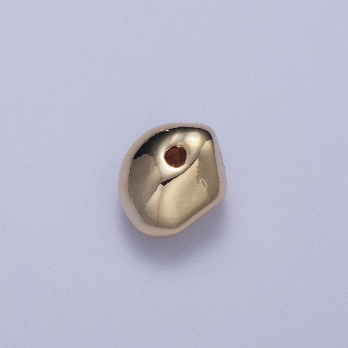 Pieces Pack 8.6mm Abstract Geometric Spacer Beads Jewelry Component in Gold  B-076