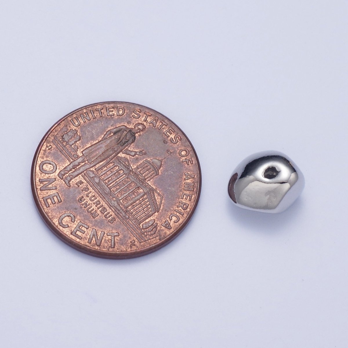 Pieces Pack 8.6mm Abstract Geometric Spacer Beads Jewelry Component in Gold  B-076