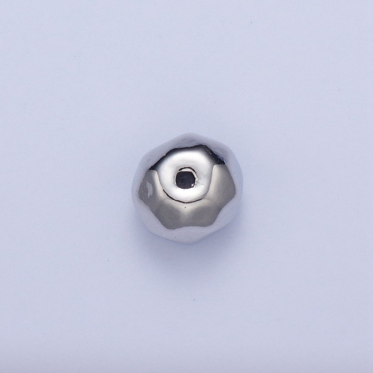 Pieces Pack Abstract 6.4x7.7mm Geometric Spacer Bead Jewelry Findings in Silver & Gold B-096 B-128