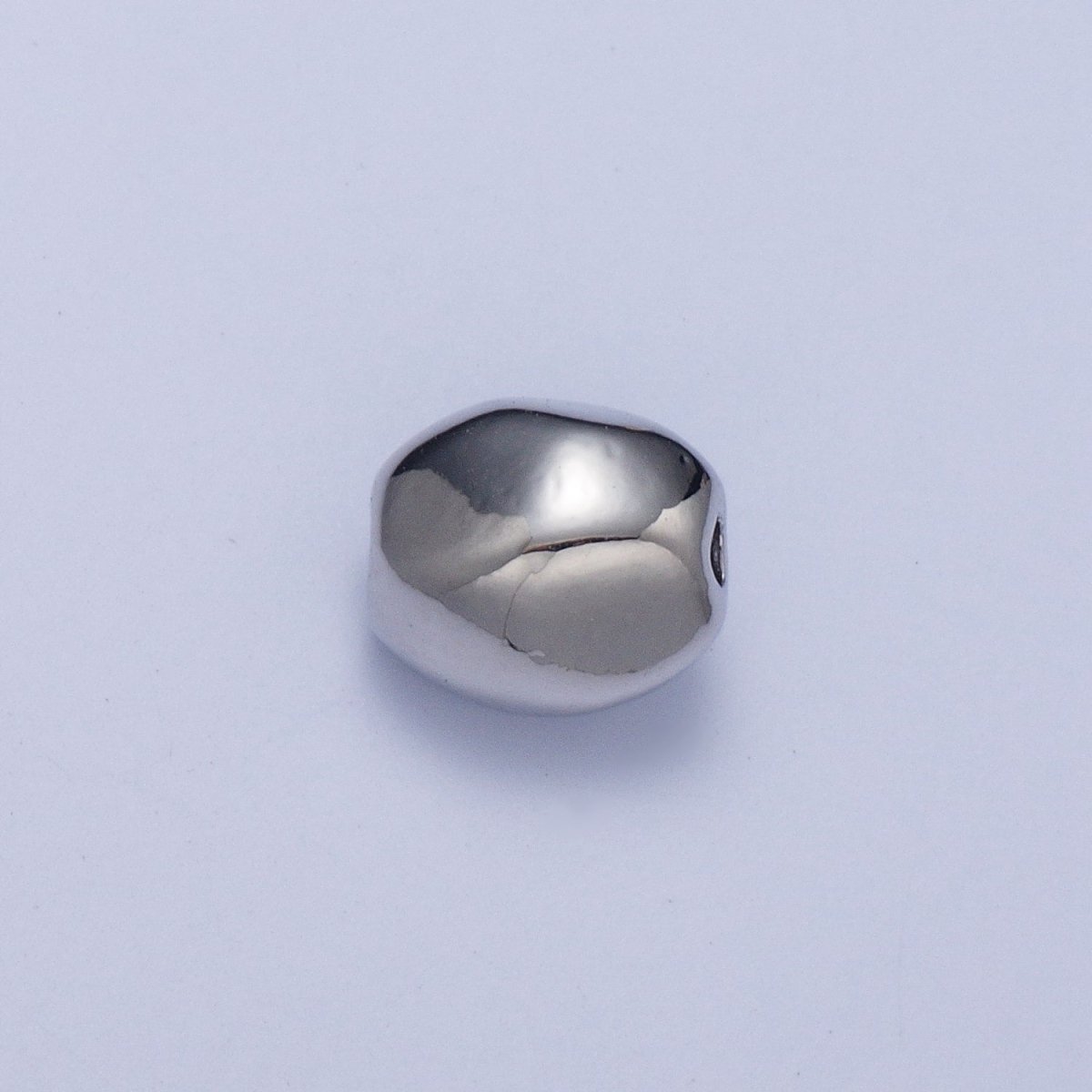 Pieces Pack Abstract Oval 7mmx6.5mm Geometric Spacer Beads Jewelry Findings in Gold & Silver B-097 B-101
