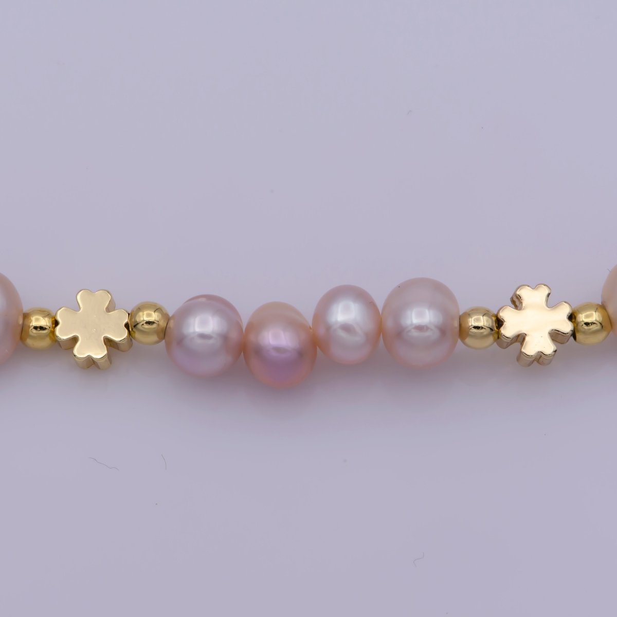 Pink Lucky You Pearl Necklace Chockers Chain Necklace WA-410