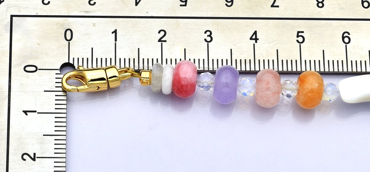 PRE - ORDER: 24K Gold Filled Summer Candy Gemstone Necklace | ETA 3 Weeks - DLUXCA