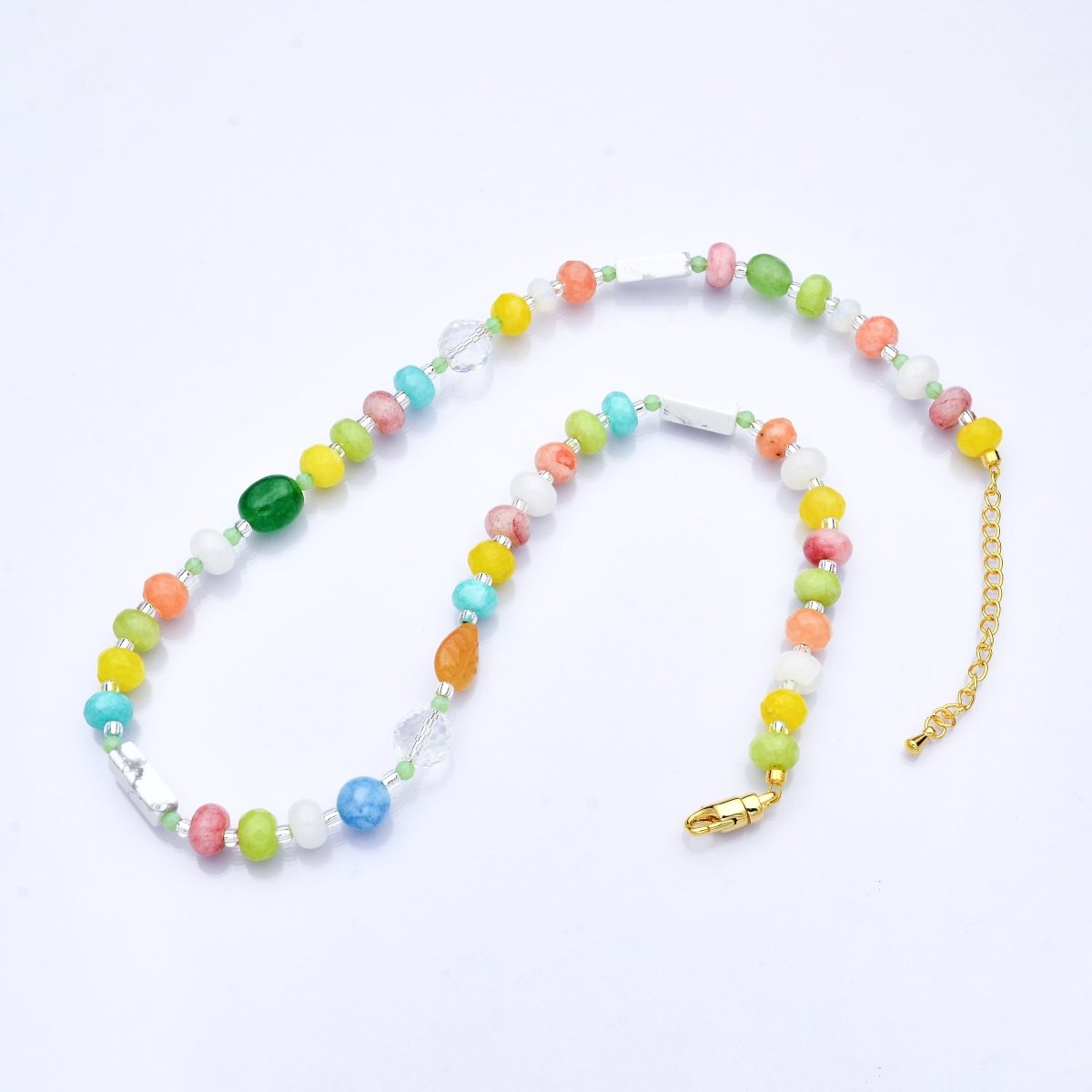 PRE - ORDER: 24K Gold Filled Summer Candy Gemstone Necklace | ETA 3 Weeks - DLUXCA
