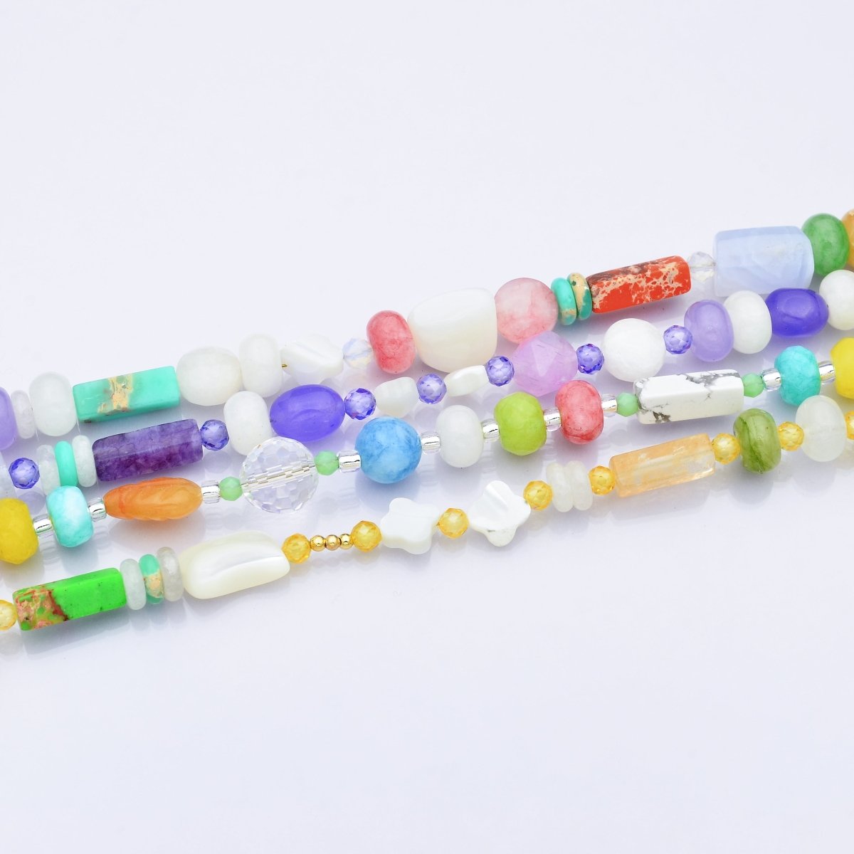 PRE - ORDER: 24K Gold Filled Summer Candy Gemstone Necklace | ETA 3 Weeks - DLUXCA