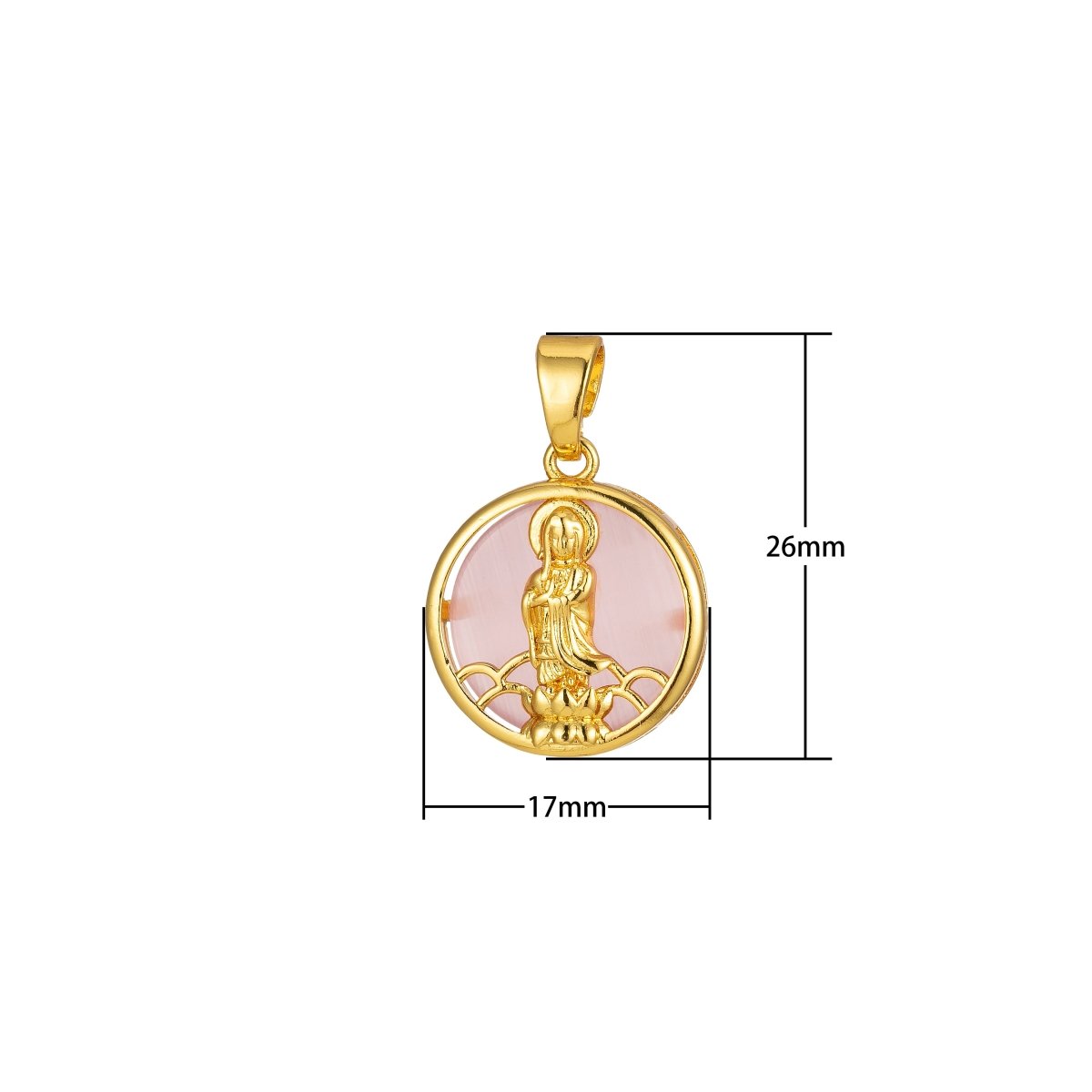 Quan Yin Pendant Buddha Kuan Yin Dainty Religious Charm J-296~J-300