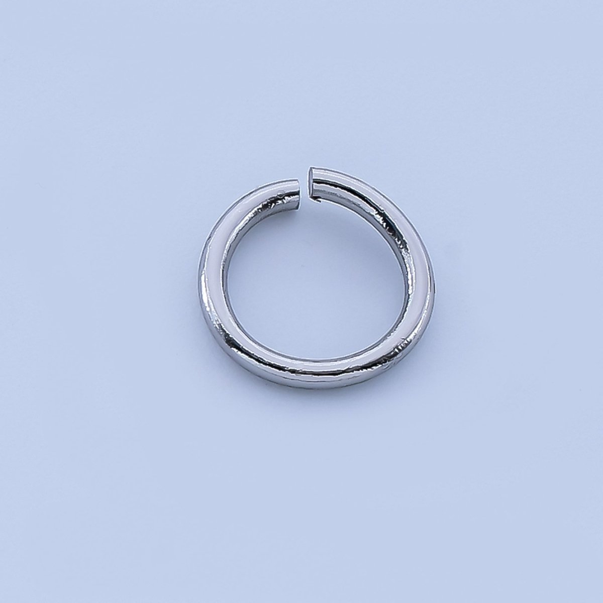 Rhodium Plated 8mm x 1mm Jump Ring Minimalist Finding Set| SP - 1641 - DLUXCA