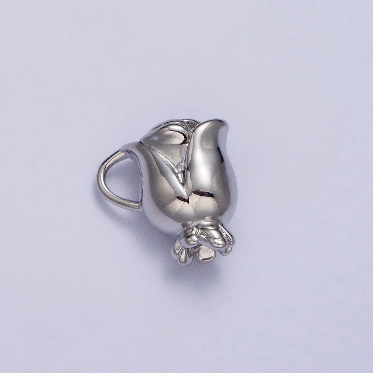 Rose Flower Themed Cup Add-On Charm in Gold & Silver | AC119