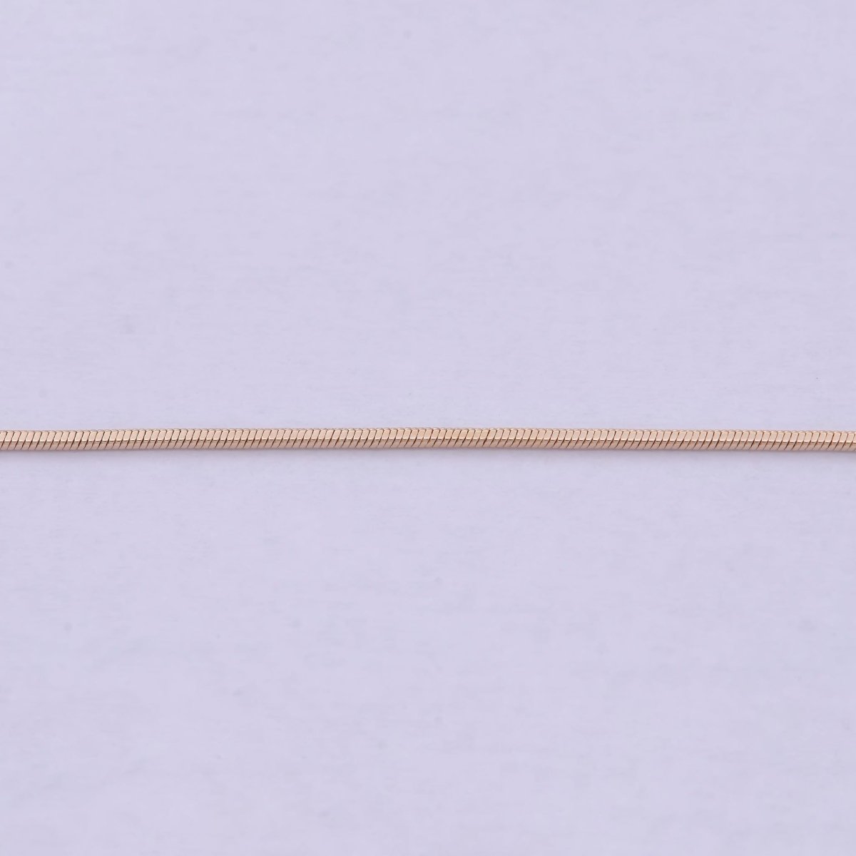 Rose Gold Snake Chain Rose Gold Plated Cocoon Finished Chain, 20 Inches Layering Necklace with Lobster Clasps | WA-614 Clearance Pricing - DLUXCA