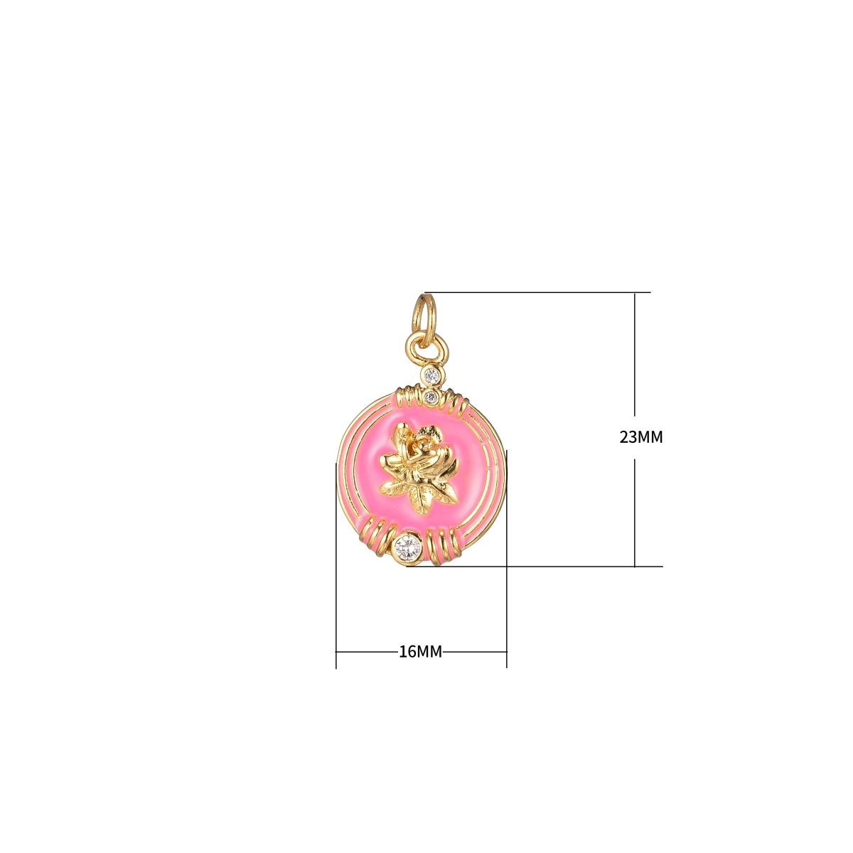 Round Charm for Mother Mom Rose Flower Petal for Necklace Bracelet Earring Supply M-245-M-246