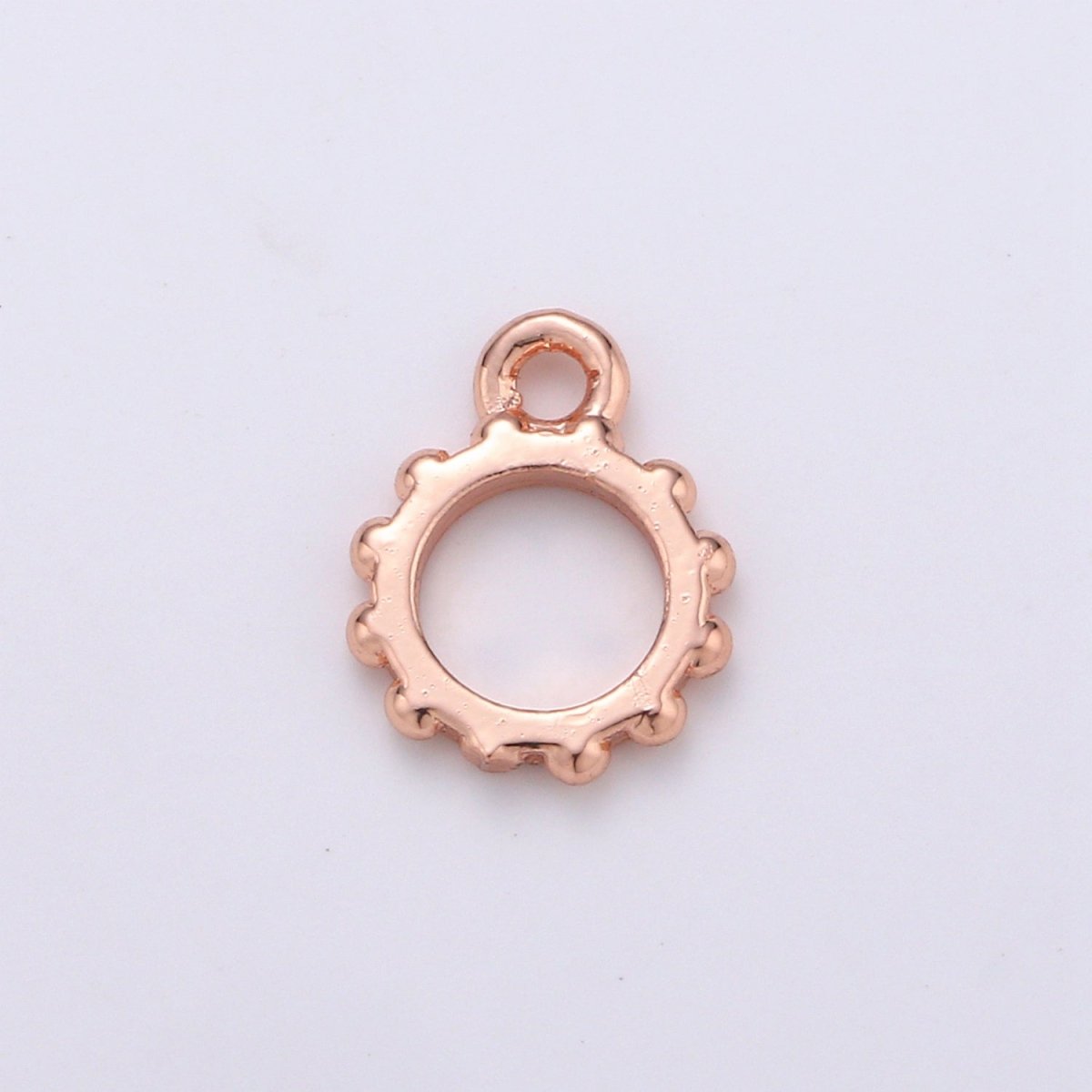Round Gold Bail, Silver bail, Lead Nickel free, Pendant bail  Rose Gold bail for charm Necklace making supplies, Jewelry supplies K-192 - K-195