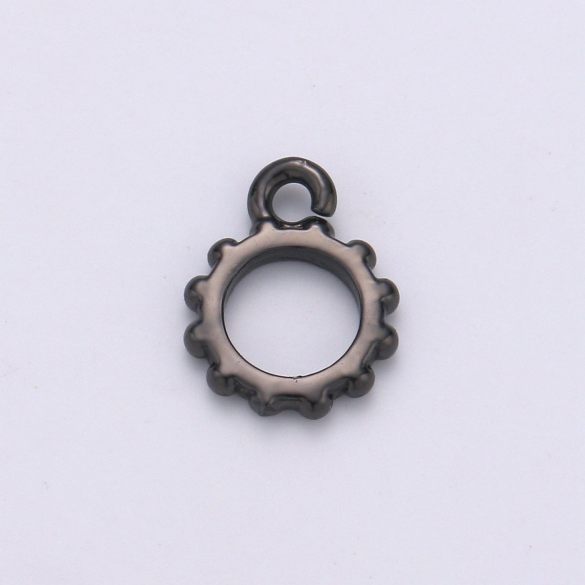 Round Gold Bail, Silver bail, Lead Nickel free, Pendant bail  Rose Gold bail for charm Necklace making supplies, Jewelry supplies K-192 - K-195