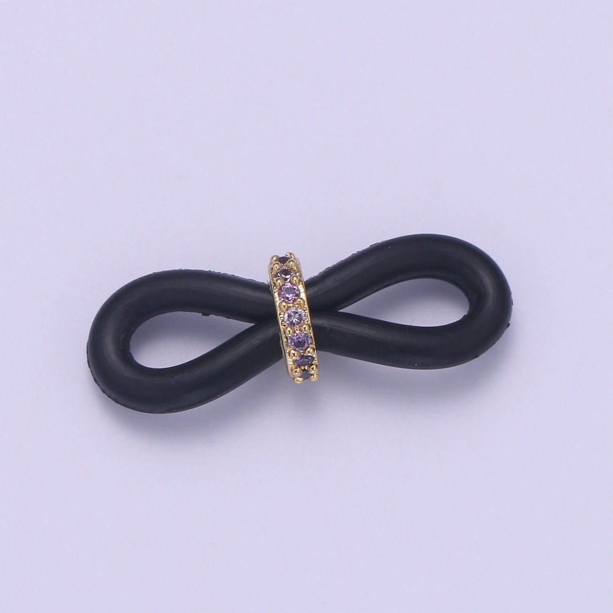 Rubber parts with Adjustable Cz Beads, Rubber Ends for Facemask Eyewear holder, One Pair of Rubber Grips, Replacement parts / One Pair L-238~L-253