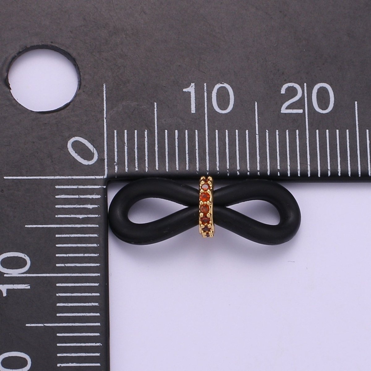 Rubber parts with Adjustable Cz Beads, Rubber Ends for Facemask Eyewear holder, One Pair of Rubber Grips, Replacement parts / One Pair L-238~L-253