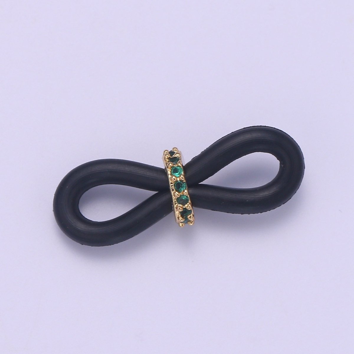 Rubber parts with Adjustable Cz Beads, Rubber Ends for Facemask Eyewear holder, One Pair of Rubber Grips, Replacement parts / One Pair L-238~L-253