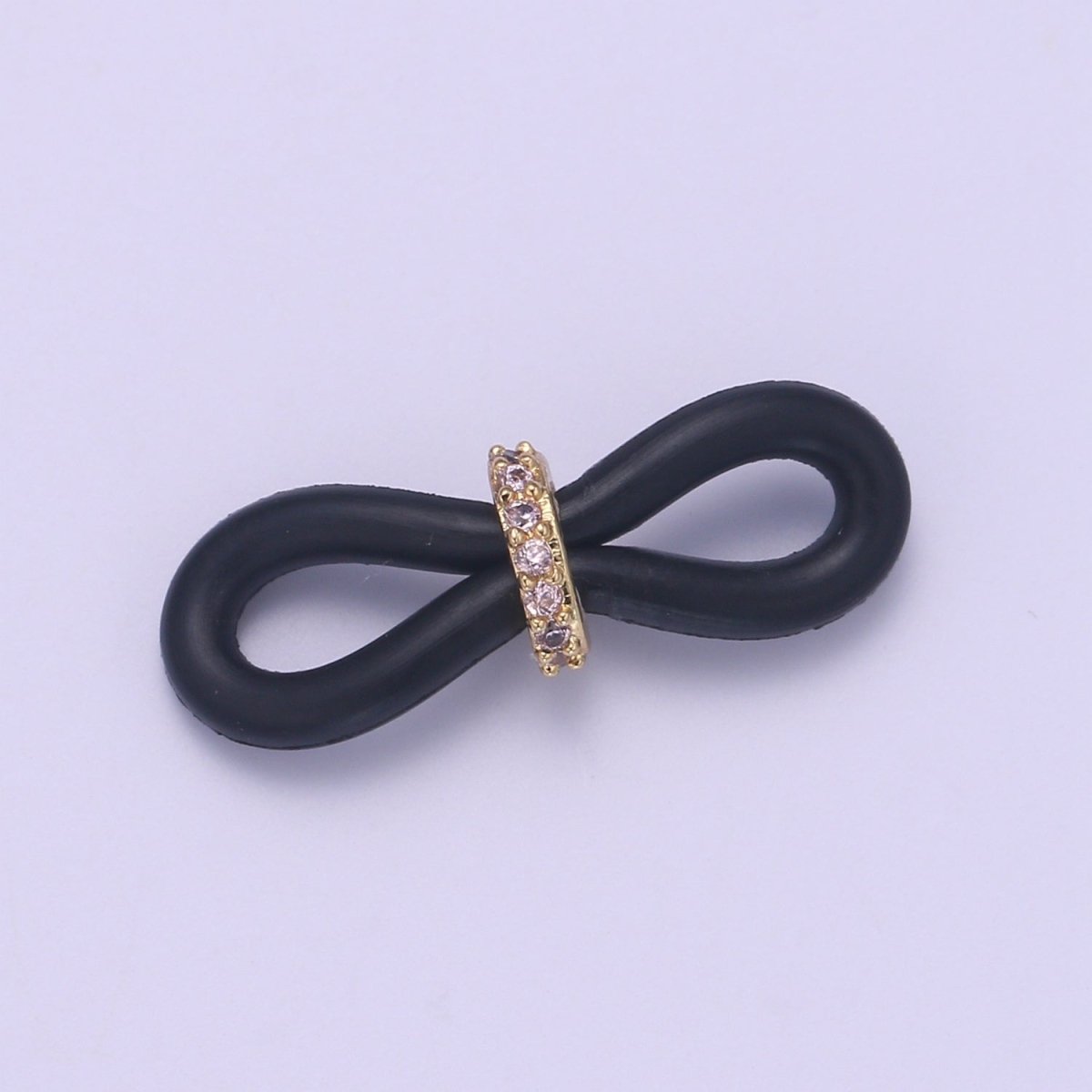 Rubber parts with Adjustable Cz Beads, Rubber Ends for Facemask Eyewear holder, One Pair of Rubber Grips, Replacement parts / One Pair L-238~L-253