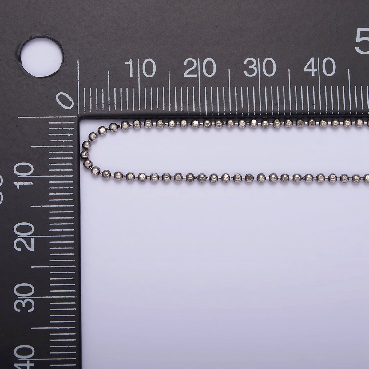 S925 Sterling Silver 0.9mm Dainty Bead 15.5 Inch Choker Chain Necklace | WA-1967 Clearance Pricing - DLUXCA