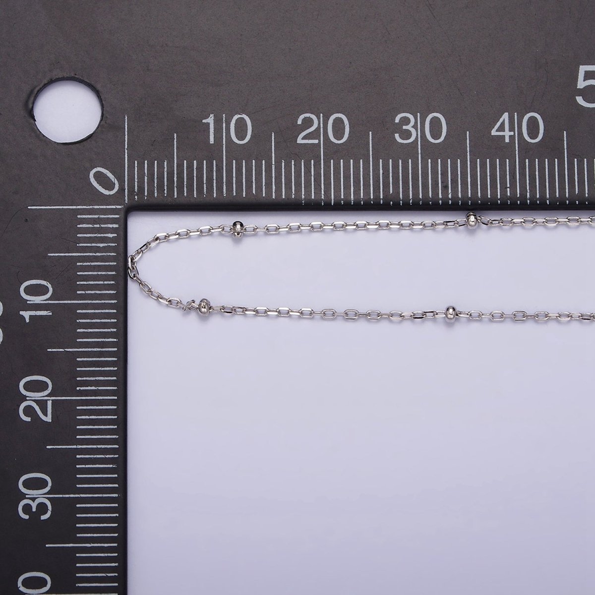 S925 Sterling Silver 1.5mm Dainty Satellite Chain 15.35 Inch Chain Choker Necklace | WA-1971 Clearance Pricing