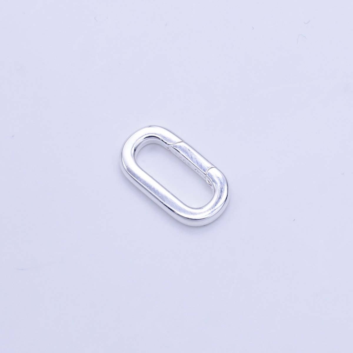 S925 Sterling Silver 21.5mm, 17.5mm Push Oblong Spring Gate Findings | SL-510 SL-511