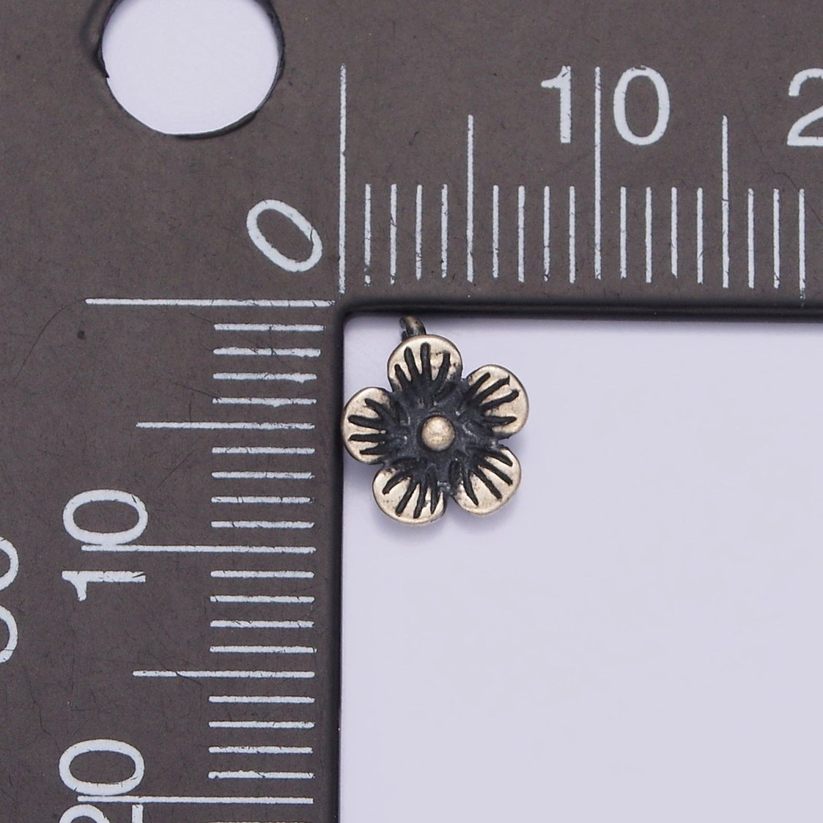 S925 Sterling Silver 8.5mm Flower Nature Add-On Charm | SL-366 - DLUXCA