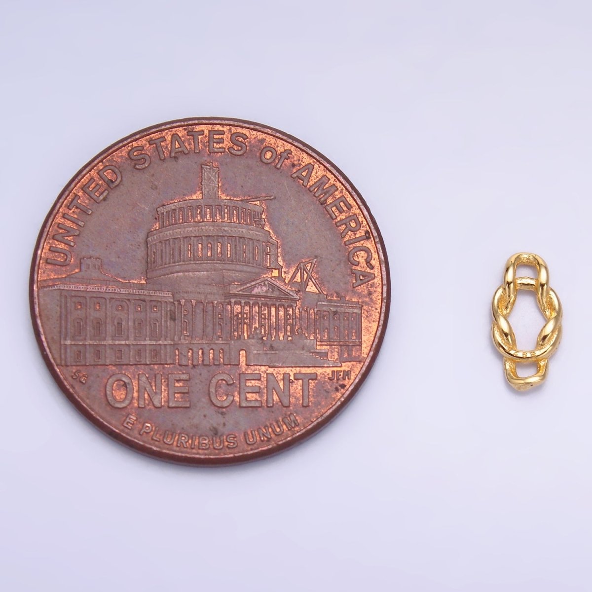 S925 Sterling Silver 8mm Curb Chain Link Connector in Gold & Silver | SL-612