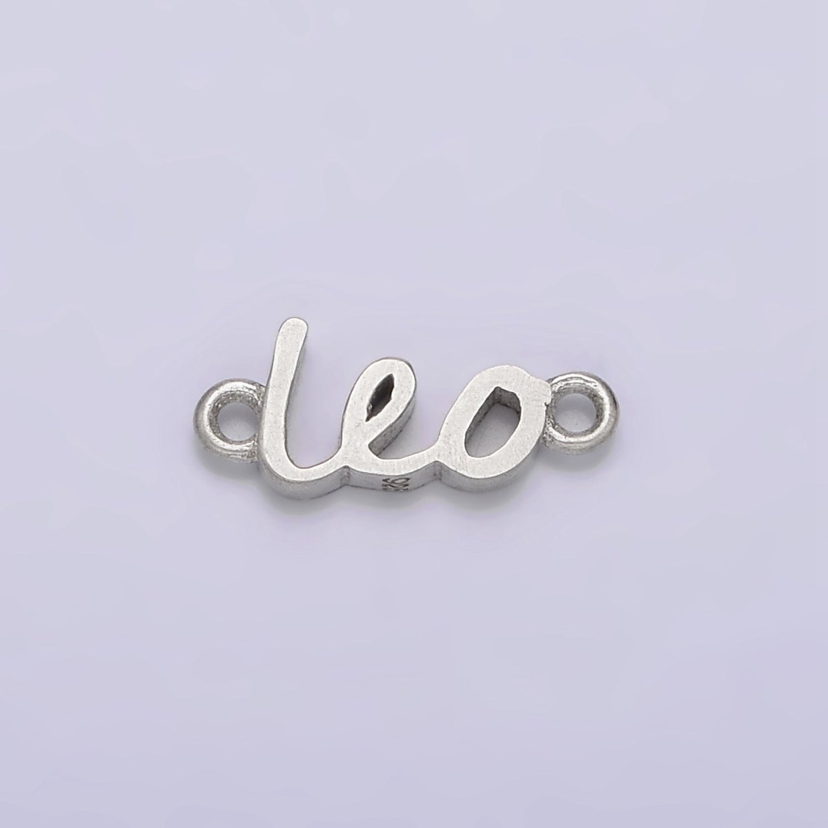 S925 Sterling Silver Birth Zodiac Astrology Cursive Script Link Personalized Charm Connector | A-A1223-A-A1228