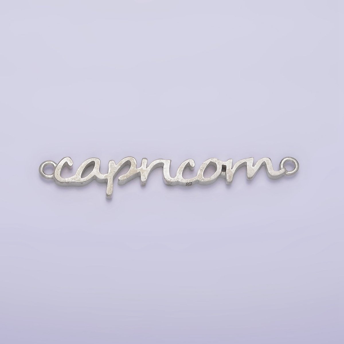 S925 Sterling Silver Birth Zodiac Astrology Cursive Script Link Personalized Charm Connector | A-A1223-A-A1228