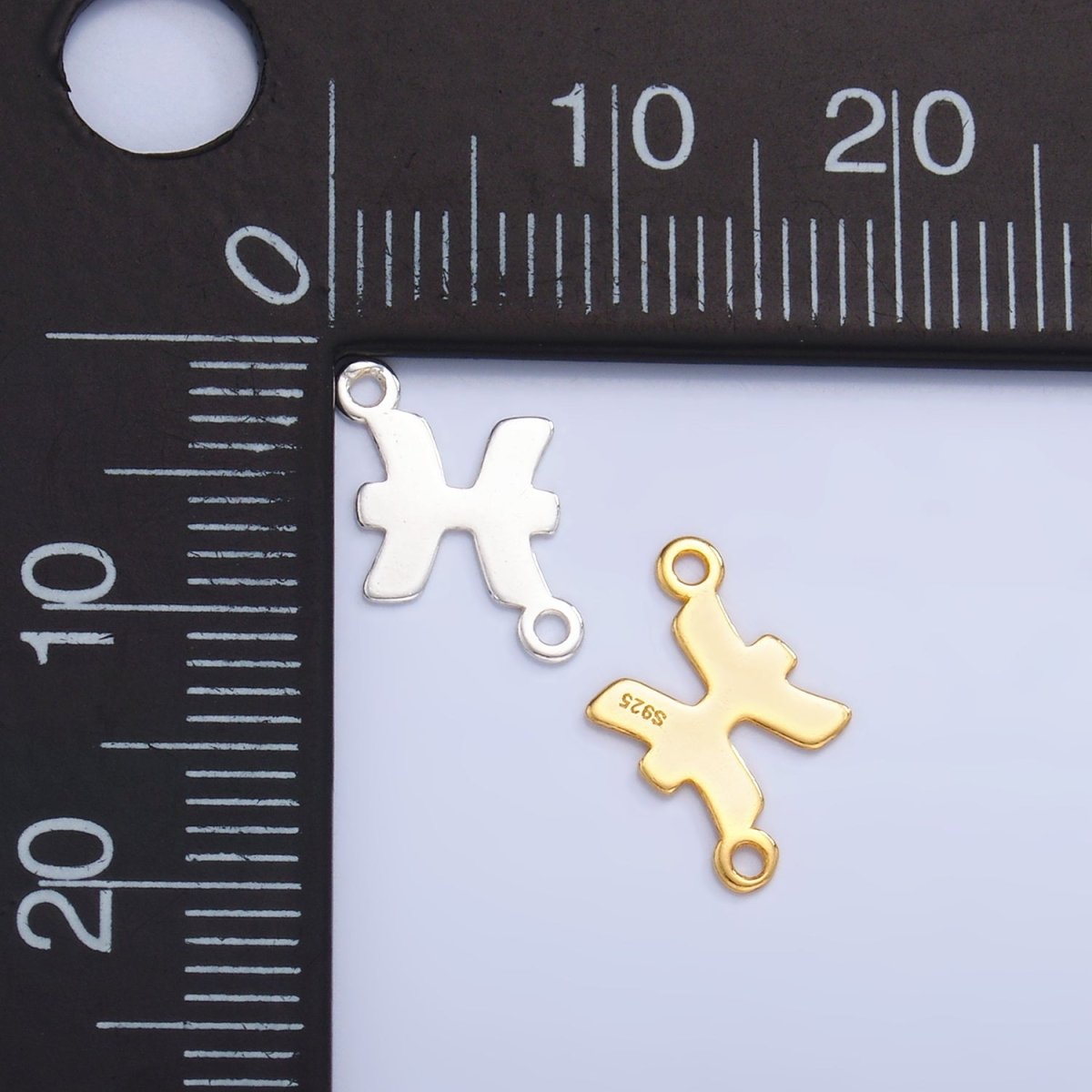 S925 Sterling Silver Butterfly Insect Animal Charm Connector in Gold & Silver | SL-591