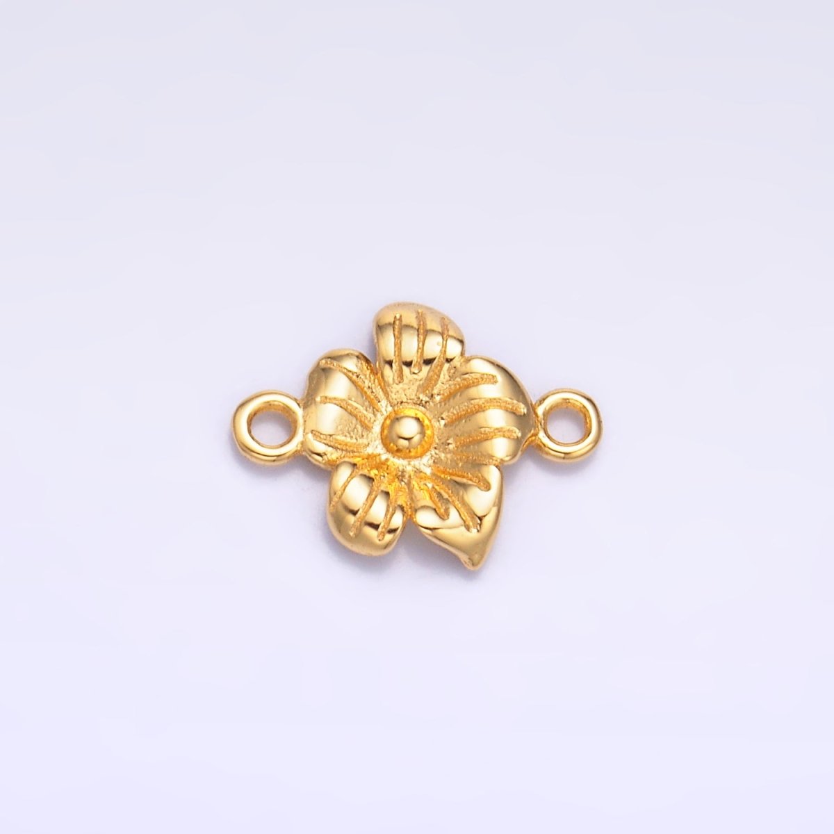 S925 Sterling Silver Flower Nature Connector in Gold & Silver | SL-611