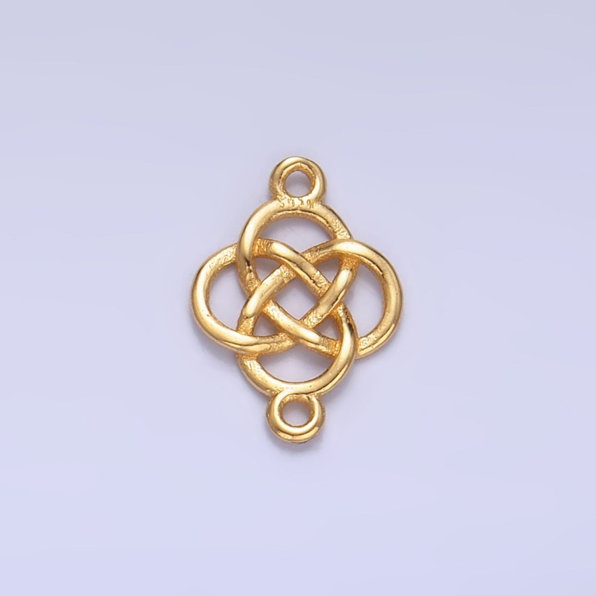 S925 Sterling Silver Geometric Filigree Flower Connector in Gold & Silver | SL-569