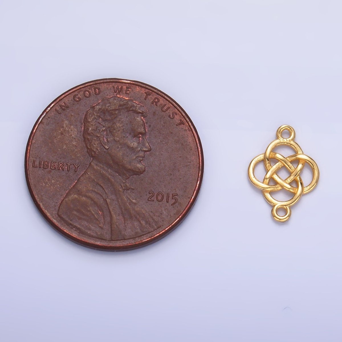 S925 Sterling Silver Geometric Filigree Flower Connector in Gold & Silver | SL-569