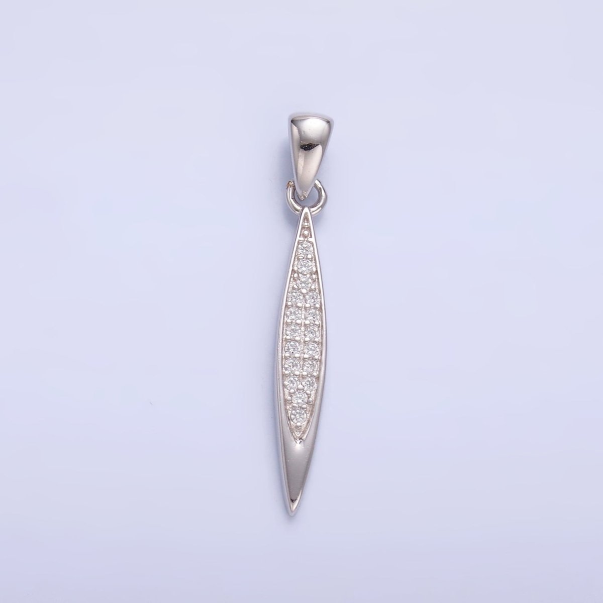 S925 Sterling Silver Micro Paved CZ Sphere Pendant | SL - 602 - DLUXCA