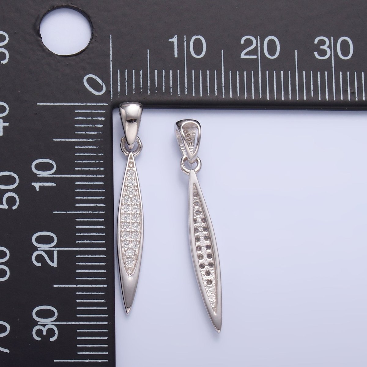 S925 Sterling Silver Micro Paved CZ Sphere Pendant | SL - 602 - DLUXCA