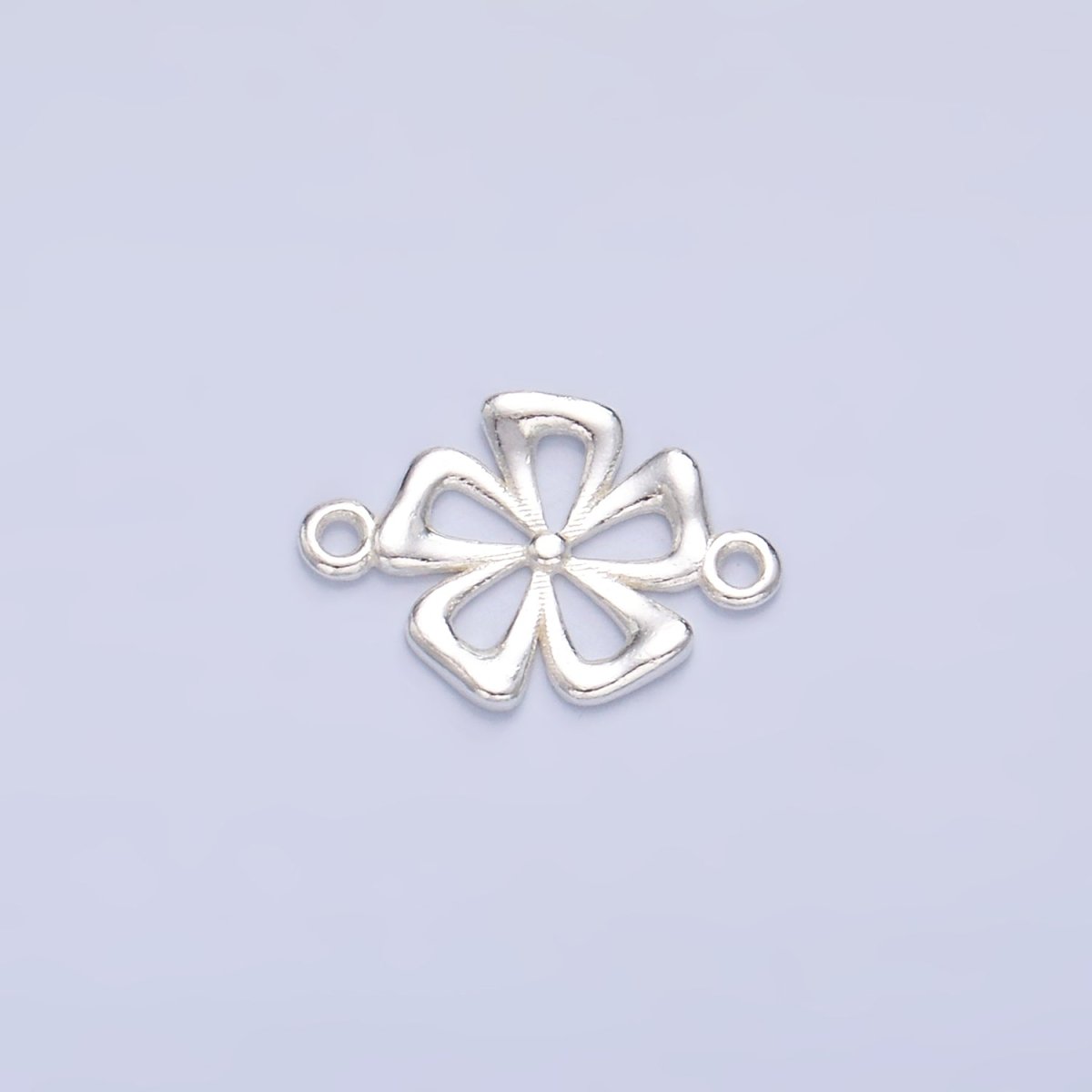 S925 Sterling Silver Minimalist Flower Connector in Gold & Silver | SL-520