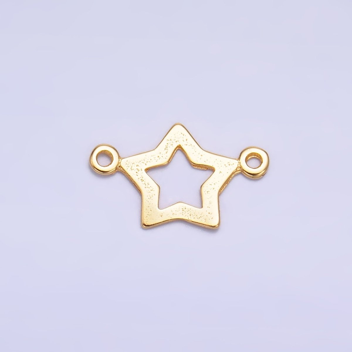 S925 Sterling Silver Open Celestial North Star Connector in Gold & Silver | SL-621