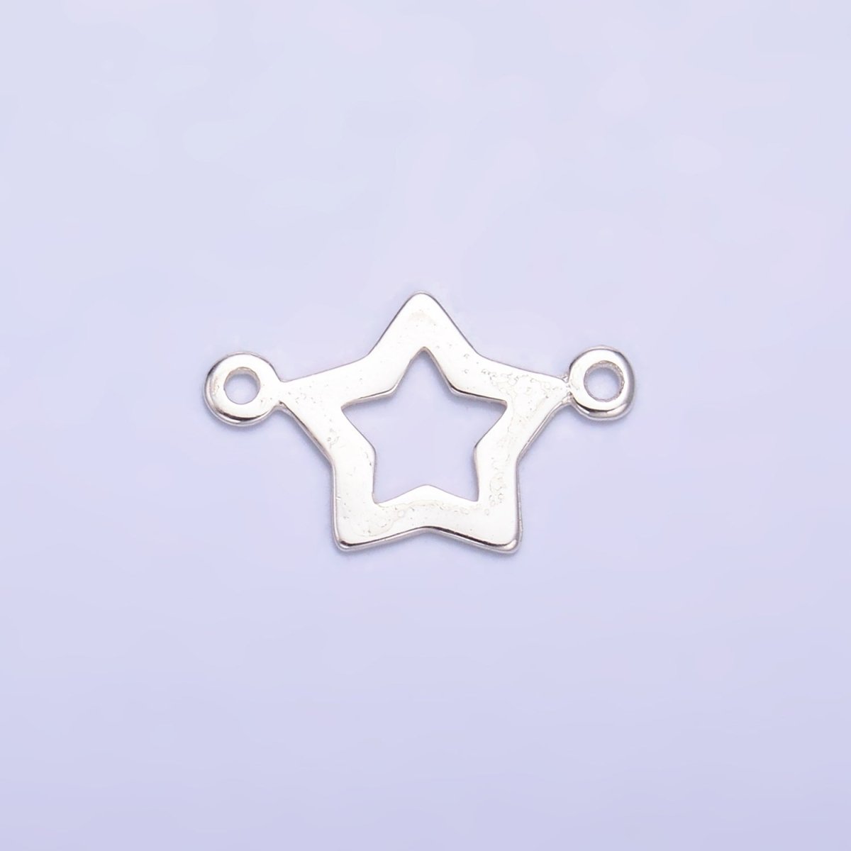 S925 Sterling Silver Open Celestial North Star Connector in Gold & Silver | SL-621