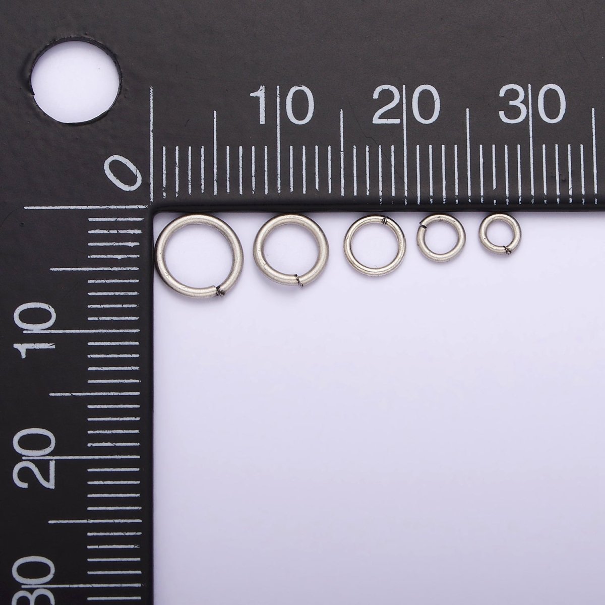 S925 Sterling Silver Open Jump Rings 3mm, 4mm, 5mm, 6mm SL-348 SL-349 SL-350 SL-351 SL-352