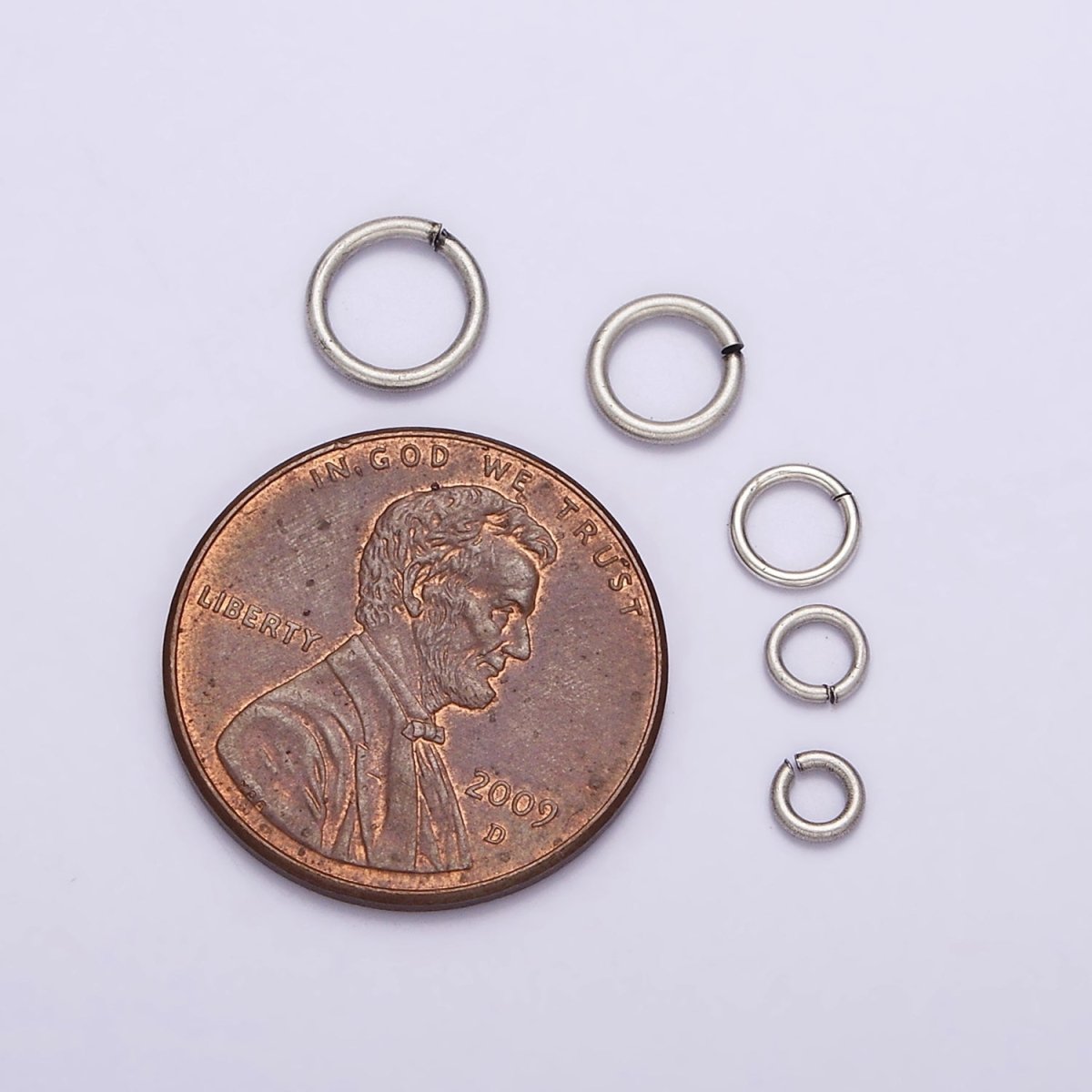 S925 Sterling Silver Open Jump Rings 3mm, 4mm, 5mm, 6mm SL-348 SL-349 SL-350 SL-351 SL-352