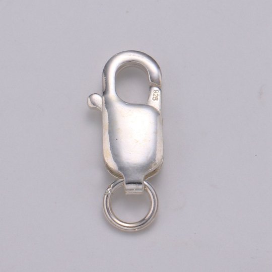 S925 Sterling Silver Oval Straight Lobster Claw Clasp Silver findings Clasp for Bracelet Necklaces Anklet Jewelry Supply Component SL-239~SL-243