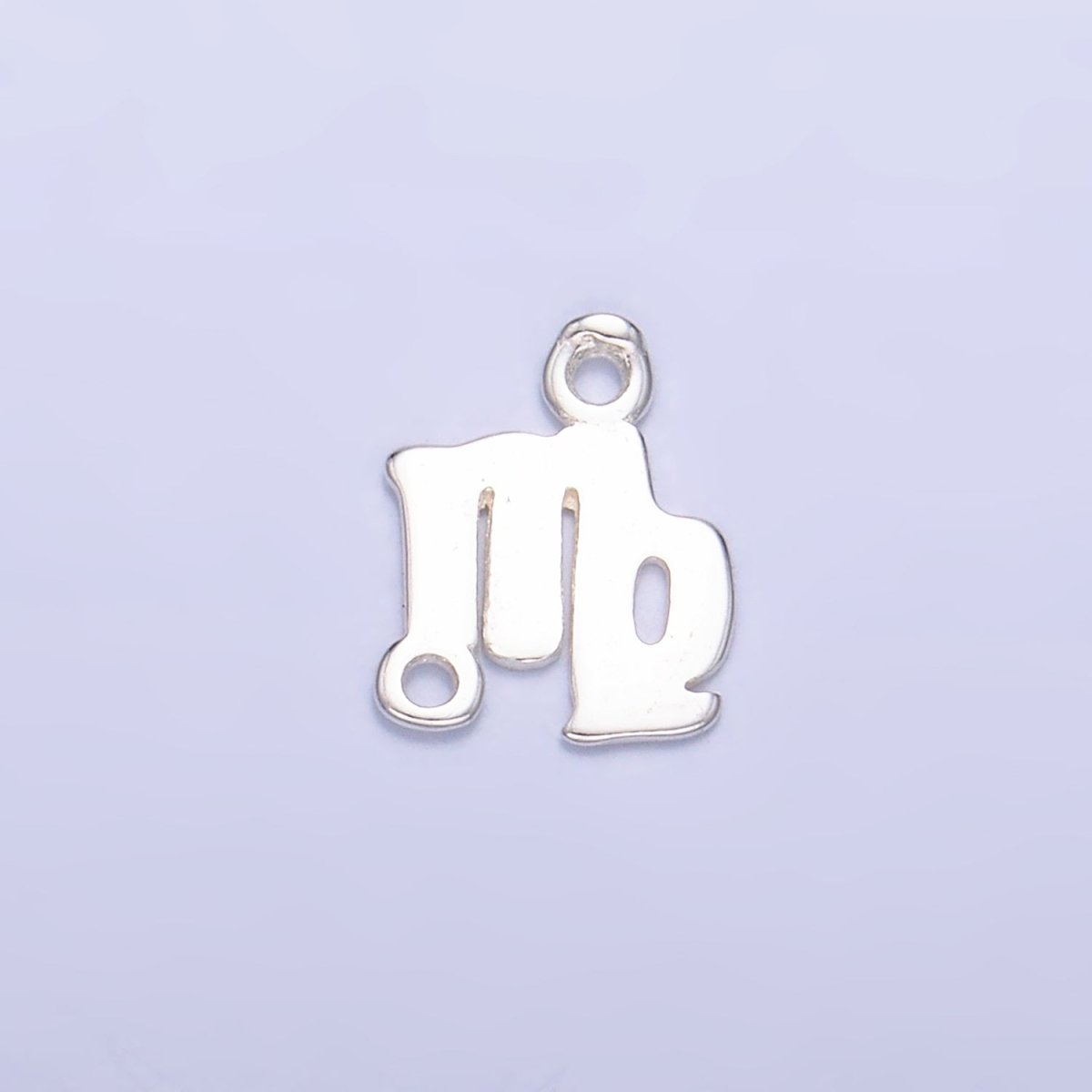 S925 Sterling Silver Virgo Zodiac Symbol Minimalist Connector in Gold & Silver | SL-590