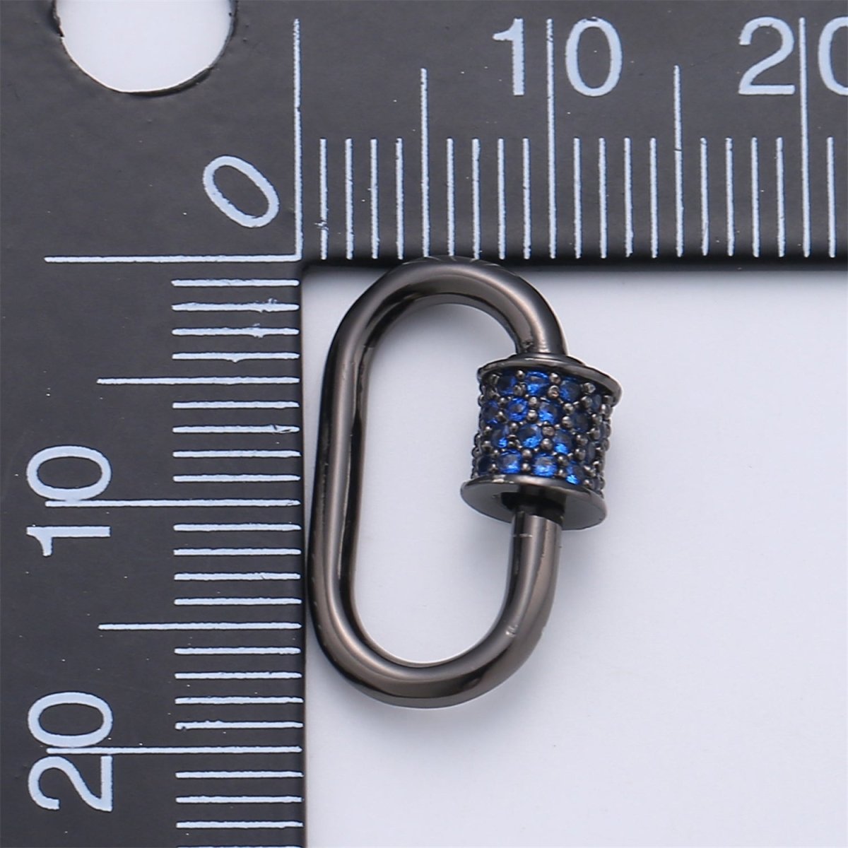 Screw Lock Oval #6 Black K-131