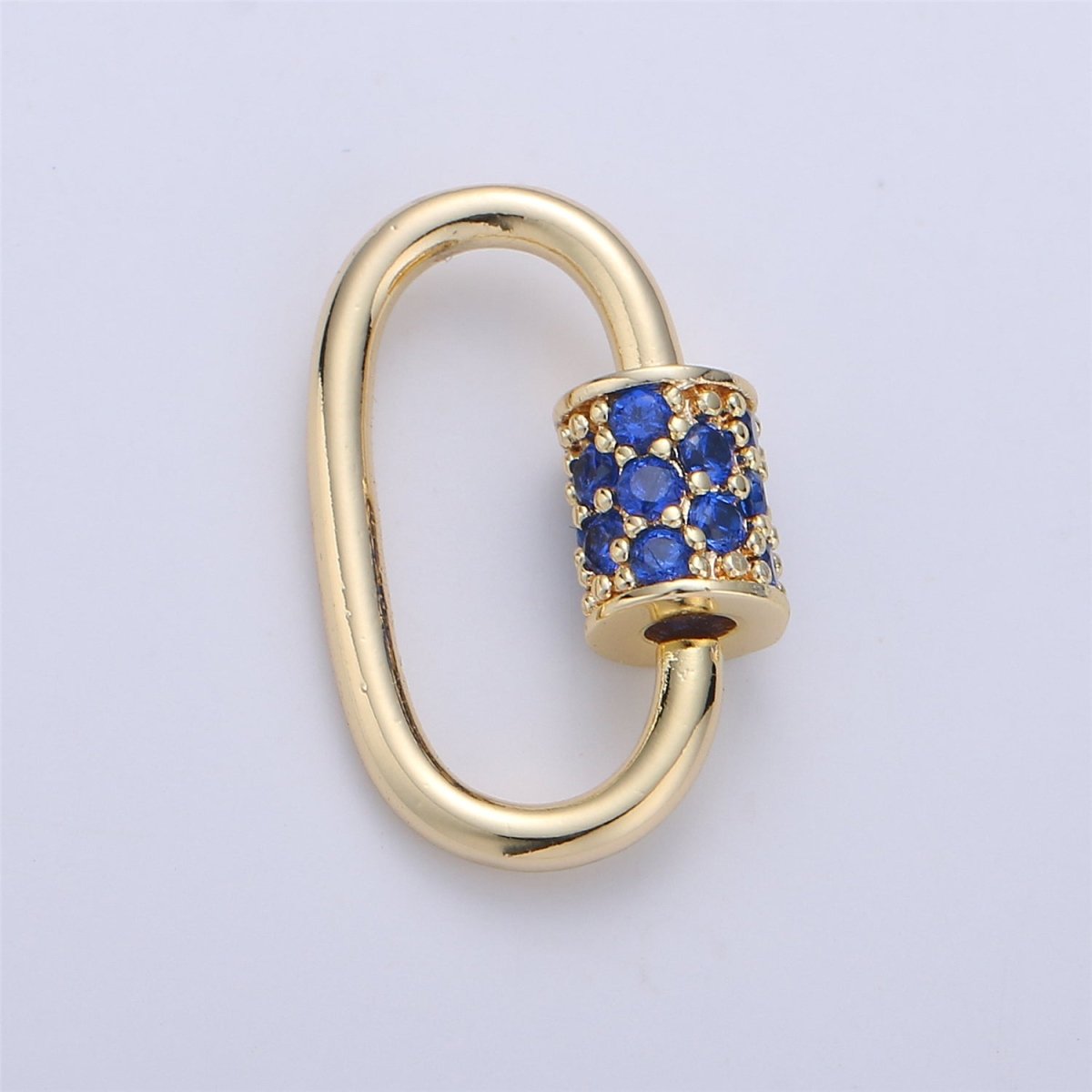 Screw Lock Oval #9 Black / Blue / Teal, K-151