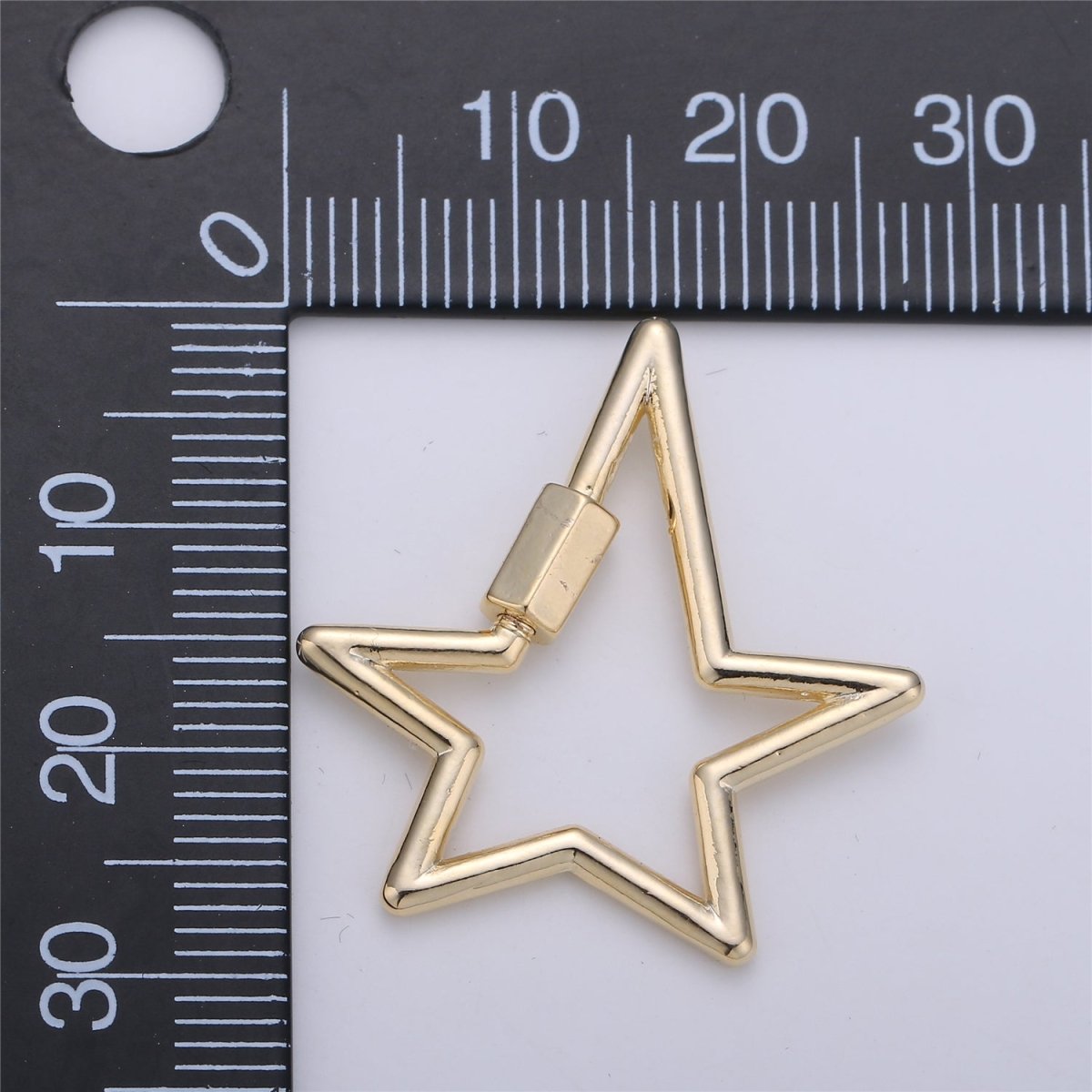 Screw Lock Star #3 White Gold K-160