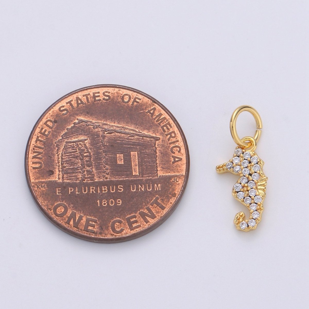 Seahorse 24K Gold Filled Tiny Charms, Gold Filled Seahorse Charm, Gold Seahorse, Silver Sea horse charm Under the sea Jewelry Inspired  D-698 D-699