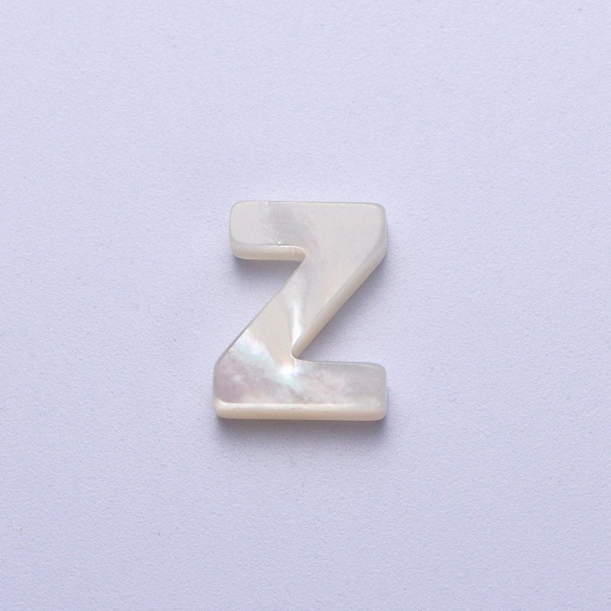Shell Pearl Initial Alphabet Bead Jewelry Making Supply  A-292-A-304