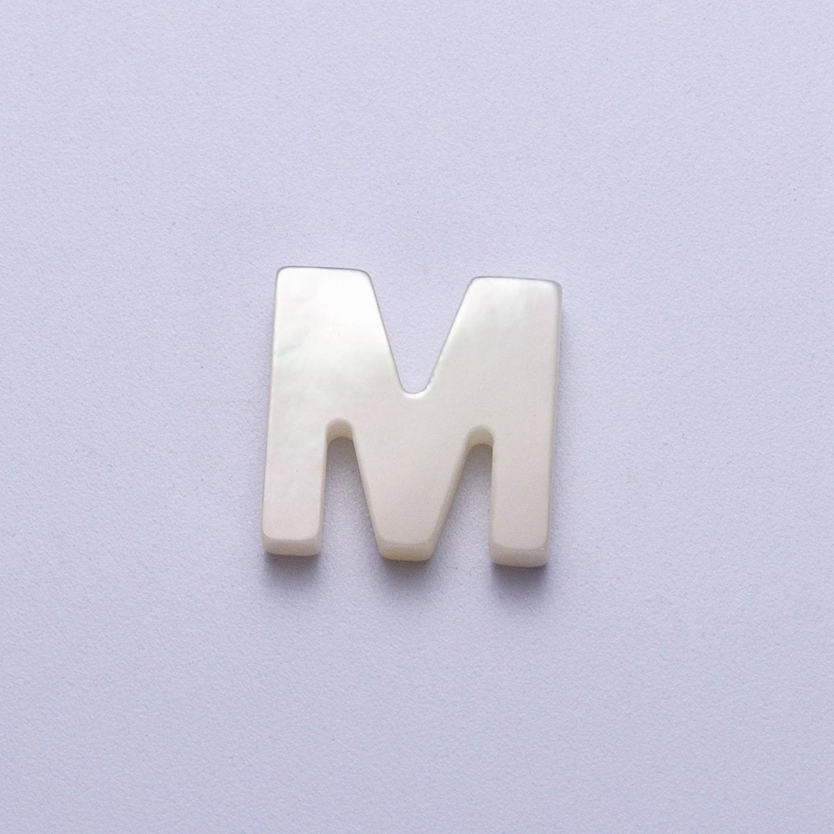 Shell Pearl Initial Alphabet Bead Jewelry Making Supply  A-292-A-304