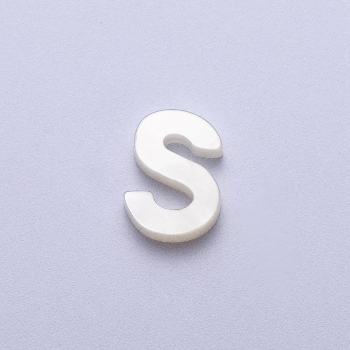 Shell Pearl Initial Alphabet Bead Jewelry Making Supply  A-292-A-304