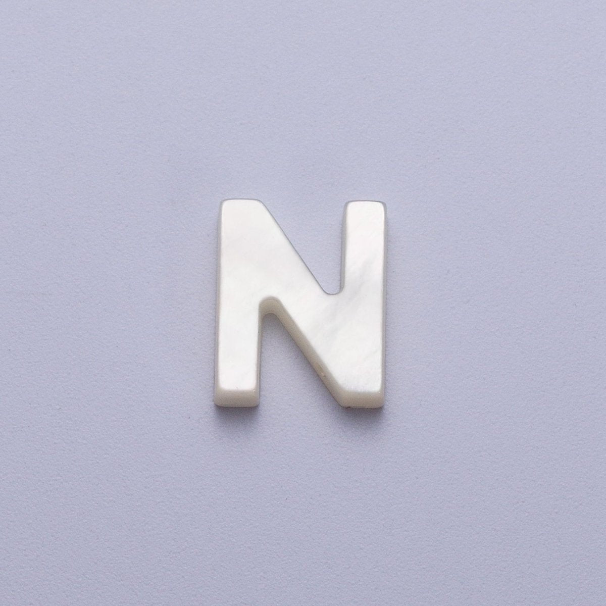 Shell Pearl Initial Alphabet Bead Jewelry Making Supply  A-292-A-304