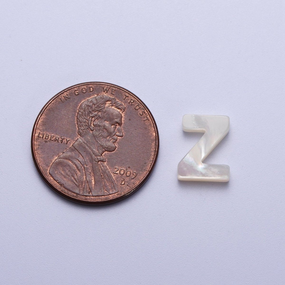 Shell Pearl Initial Alphabet Bead Jewelry Making Supply  A-292-A-304