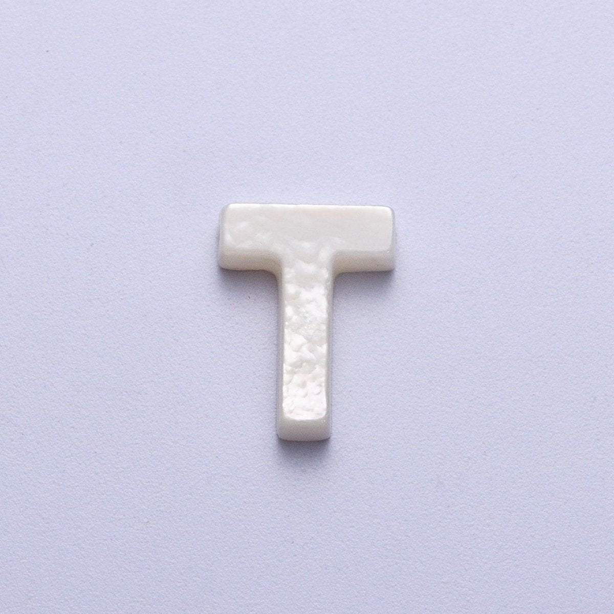 Shell Pearl Initial Alphabet Bead Jewelry Making Supply  A-292-A-304